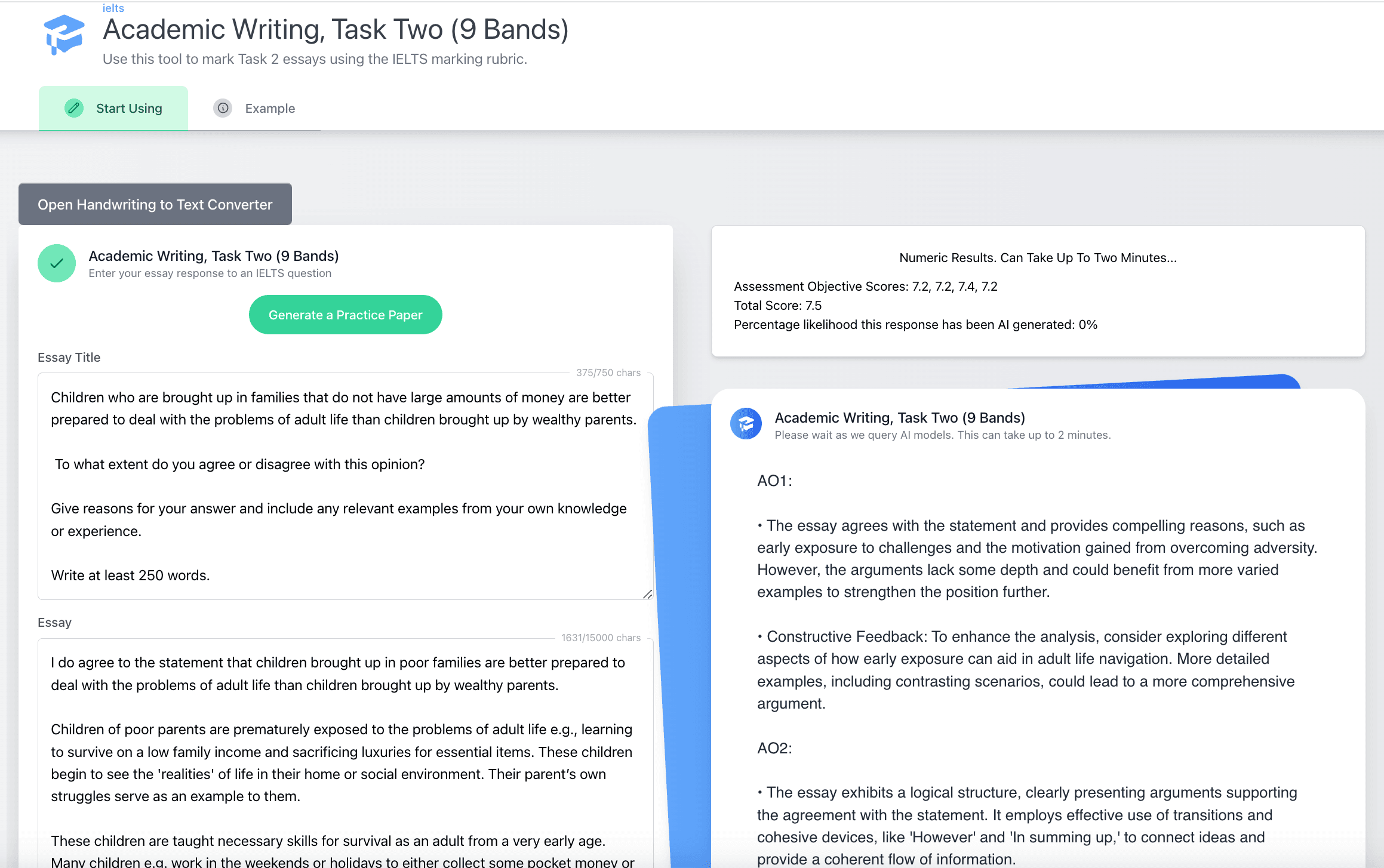 IELTS Grading