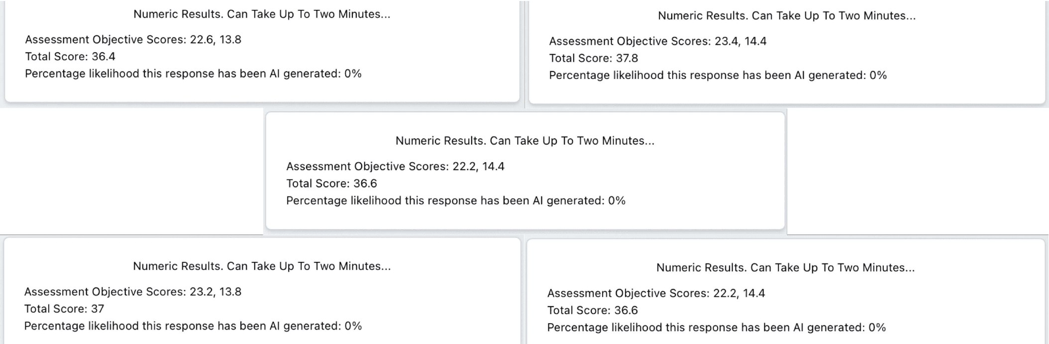 Consistent Marking Demonstration